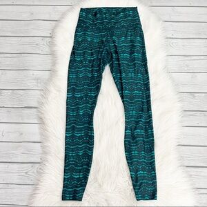 FABLETICS green patterned full length leggings